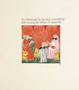Fru New Coll 380, f23r. Antikviteterne fra Cathedral Church of Saint Mary, Carlisle, tegnet af Robert Carlile, 1795 (pen og blæk og wc på papir)
